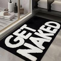 Door Mat Carpet Humorous  Get Naked  Pattern Non Slip Print Entryway Rug for Bathroom Home Decoration 40X60CM