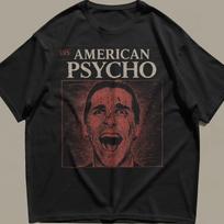American Psycho Patrick Bateman VHS Movie T Shirt, Dark Cinema Tee L white
