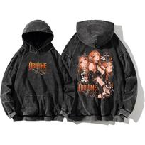 Orihime Inoue BLEACH Anime Retro Hoodies Fashion Gothic Y2k Washed Streetwear Men Women Long Sleeves Oversized Cotton Hooded Top XXL juoda