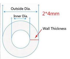 5 Meters Transparent Food Grade Silicone Tube 2 4 6 8 10 12 Flexible Garden Rubber Hose Aquarium Soft Tubing Silicone Pipe 5 Meters white
