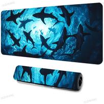 Large Shark Mouse Pad XXL Desk Accessories Pads Rubber Base With Stitched Edge Mousepad Non-Slip Mousepad Office Long 700x400x2mm