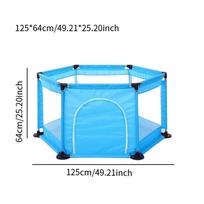 Baby Playpen Multipurpose Portable Sturdy Indoor Security Fence Easy mėlyna