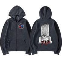 Anime Akira 90s Japanese Manga Saro Kaneda Shima Tetsuo Zipper Hoodies Men's Long Sleeves Zip Up Hooded Sweatshirts Jackets M