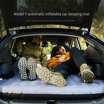 YISU Automatic Inflatable Car Sleeping Mattress for Tesla Model‑Y Trunk Air Bed for Car Camping 215*135*24cm pilka spalva