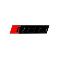 1PCS ABS Alloy Car Front Grille Badge Logo Exterior Modification Stickers For new RS3 RS4 RS5 RS6 RS7 RS8 Auto Accessories