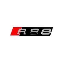 1PCS ABS Alloy Car Front Grille Badge Logo Exterior Modification Stickers For new RS3 RS4 RS5 RS6 RS7 RS8 Auto Accessories