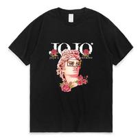 Unisex T-shirt Japanese Jojo Bizarre Adventure Anime T Shirt Women Kawaii Jojo Graphic T-shirt Teens Manga Tee Shirt Short Sleeve Unisex 61744 L beige