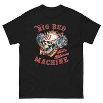 01 Hells Angels Big Red Machine Piston Scull Support81 T-Shirt L gray