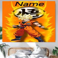 Personalized Dragon Ball Background Tapestry,Custom Name Birthday Party,Multifunctional Wall Decoration for Home Decor,Various Occasions 150cmx200cm