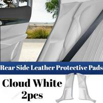 Thickened Leather Rear Seat Side Protective Mats Anti-Scratch Interior Accessories For Geely EX5 E5 2025 2026 & Proton eMas 7 Geely EX5 balta