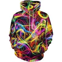 Men Colorful Vortex Cloud Galaxy 3D Full Print Hoodie Long Sleeve Casual Space Street Pullover Sweatshirt 5XL yellow