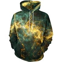 Men Colorful Vortex Cloud Galaxy 3D Full Print Hoodie Long Sleeve Casual Space Street Pullover Sweatshirt 3XL beige