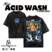 Retro Fantasy Dragon Graphic T-Shirt Vintage Streetwear Heavy Cotton S black