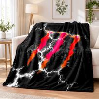 Monster Energy Flannel Throw Blanket Soft Warm Cozy For Sofa Bed Indoor Home Bedroom Use 130cmx150cm