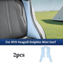 For BYD Seagull Dolphin Mini Dolphin Surf Atto 1 2023-2026 Rear Seat Side Leather Protector Pads Anti-Scratch Trim Covers 2PCS