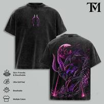 Monster Hunter Gore Magala Heavy Metal Vintage Washed Oversized T-Shirt 2XL black