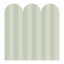 Green Geometric Striped Peel and Stick Wall Decals, Wavy Bohemian Stickers for and Home Decor beige