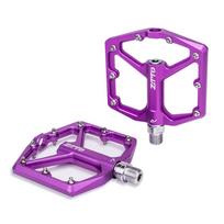 ZTTO MTB Itin lengvas plokščias pedalas CNC aliuminio lydinys AM Enduro Dviratis Lygūs guoliai 9/16 sriegis Žvyro kalnų dviračiui JT07 JT07 Purple