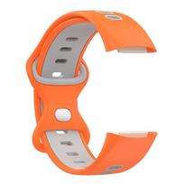 Strap For Fitbit Charge 6 band smartwatch Replacement wristband Sport Silicone Bracelet correa Fitbit Charge 5 bands Accessories 3 Orange gray gray