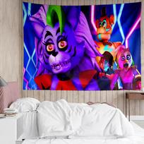 Horror game F-FNAF Freddy Tapestry for Bedroom Aesthetic Classroom Tapestries Wall Hanging for Living Room Dorm Office,Ideal Creative Gift 180cmx230cm