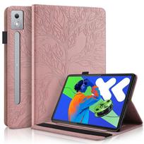 Coque For Lenovo Idea Tab Pro 12.7 Case Embossed Tree PU Leather Wallet Flip Cover For Funda Lenovo Idea Tab Pro Case TB373FU Lenovo Idea Tab Pro