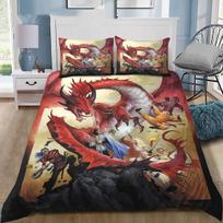Dungeons & Dragons D20 Dice Bedding Set for Kids Gifts,Soft Microfiber Duvet Cover with Pillowcases 50x75cm Customizable size 150X200CM-3PCS