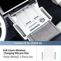 FOR ZEEKR 9X Wire Charging Silicone Mat Center Console Anti-Slip Protection Pad Storage Pocket Interior Accessories Modification