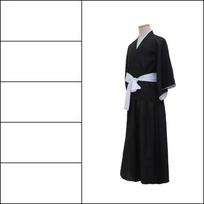 BLEACH Kuchiki Rukia Shinigami Cosplay Kostiumas Perukas Batai Rinkinys Anime Helovinas Moterims Vyrams Drabužiai XXL 42 black