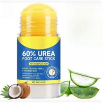 2pc Urea Foot Cream Stick 60% Urea for Cracked Heels Dry Feet Callus Removal 2pc yellow