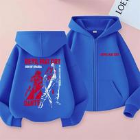 Anime Devil May Cry Son of Sparda Dante Zipper Hoodie Men Women Cartoon Manga Zip Up Jacket Coat Unisex Vintage Casual Hoodies XL mėlyna