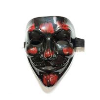 LED Halloween Masquerade Ghost Mask with Cold Light Emission