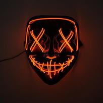 LED Halloween Masquerade Ghost Mask with Cold Light Emission