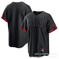 MLB Cincinnati Reds Ken Griffey Jr. Elly De La Cruz 30 44 11 City Edition Embroidered Baseball Jersey L black