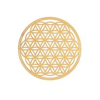 Material Epoxy Art Crafts Gold Color Metal Copper Sticker Energy Sticker for Making Mould Sacred Geometric Sticker