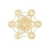 Material Epoxy Art Crafts Gold Color Metal Copper Sticker Energy Sticker for Making Mould Sacred Geometric Sticker