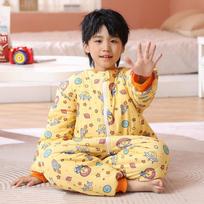 Kids Cotton Sleep Sack With Zipper Warm Winter Pajamas Boys Girls Ages 8 Toddler To Tween beige
