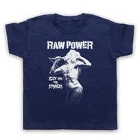 Iggy And The Stooges Pop Raw Power Punk Kids Child's T-Shirt M white