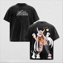 Anime My Hero Academia Bakugo Katsuki Printed Tee Men Women Washed Cotton T-shirts Short Sleeve Vintage T Shirt Oversized Tshirt XXL