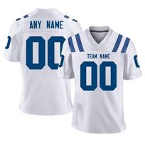 Custom White Blue American Football Jersey for Men Women Youth Kids Personalized Printed Team Name Number Sportwear Fans Gift M blue