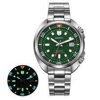 BERNY Diver Men Watch Miyota 8215 Top Automatic Mechanical Fashion Men Watch Luxury Sapphire Waterproof 200m Luminous Men Watch black
