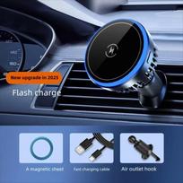 Magnetic Cooling Car Phone Holder 15W Fast Charging Car Phone Mount  Driving Use T1