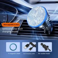 Magnetic Cooling Car Phone Holder 15W Fast Charging Car Phone Mount  Driving Use T2