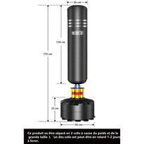 Punching Bag on Stand 175 cm - Dripex - Black - Sand - Adult - Boxing - Kick-boxing