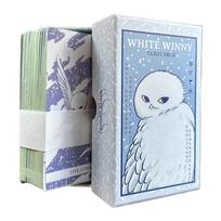 Tarot Style Owl Card Deck With Copper Paper Material For Card Collectors And Enthusiasts gray