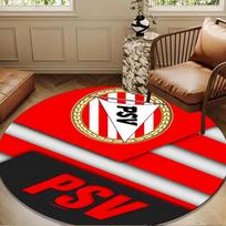 Psv Eindhoven Crest Round mat, Anti-slip Circle Carpet Chair rug For livingroom,Bedroom, doormat home decor Gift Christmas Gifts 100cmx100cm