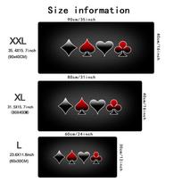 Poker card players Mouse Pad Large Computer MousePads Gamer Rubber Office Carpet Table Mats XXL Keyboard Desk Mat Long MousePad 700x300x2mm