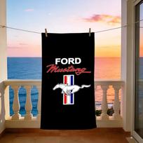 Brand Ford Mustang Towel Towel Beach Towel Oversized Quick Dry Towel Absorbent Soft Swim BeachTowels for Men Women 60x35cm
