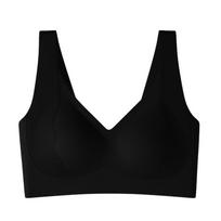 Anti-Gravity Lifting Seamless Tank Sleep Bra for Women Wireless Minimizer Gathered Anti-Sagging Intimates for Small Full Bust M/75ABC juoda