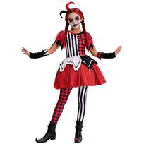 Cosplay Halloween, Kids Clown Cosplay Costumes Parent-Child Costumes Circus Soul Clown Adult Costumes 110/M red