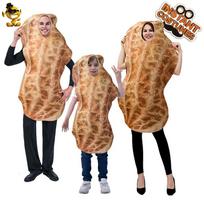 Halloween funny peanut costume cosplay Clothes, stage costumes, performance attire, cosplay costumes Average Size beige